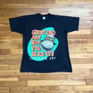 Vintage Great Dad Golf T Shirt Comedy L